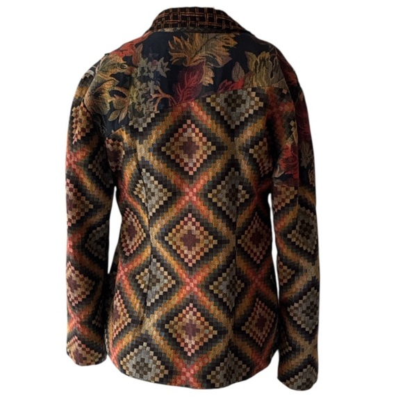 Vintage Canvasbacks Lutton & Horsfield Mixed Tapestry Blazer Size S - Picture 6 of 13
